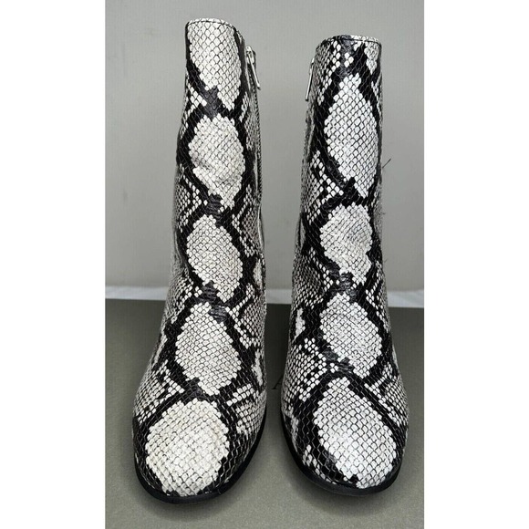 NWB AllSaints Womens 9M Roka Zip Boot Calf Snake P Shoes Python - Picture 2 of 10